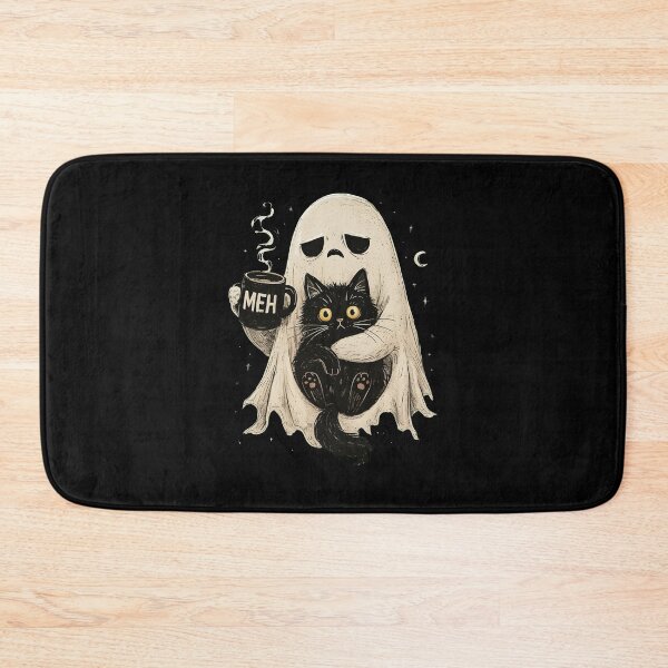 Item preview, Halloween Ghost Holding Black Cat designed and sold by suhairee-studio.