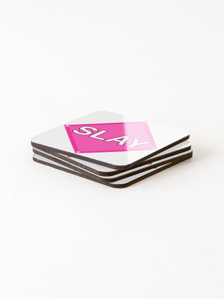 Thumbnail 4 of 5, Coasters (Set of 4), Slay Sticker designed and sold by RedRubyBubble.