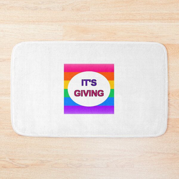 Item preview, It's Giving Sticker designed and sold by RedRubyBubble.