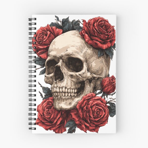 Item preview, Gothic Rose Skull Artwork Tattoo Style Graphic designed and sold by TrendyGalaxy.