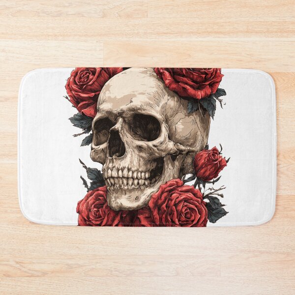 Item preview, Gothic Rose Skull Artwork Tattoo Style Graphic designed and sold by TrendyGalaxy.