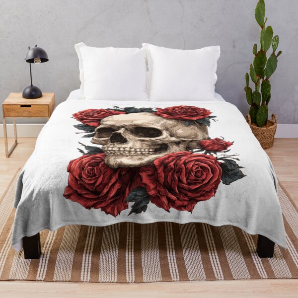 Item preview, Gothic Rose Skull Artwork Tattoo Style Graphic designed and sold by TrendyGalaxy.
