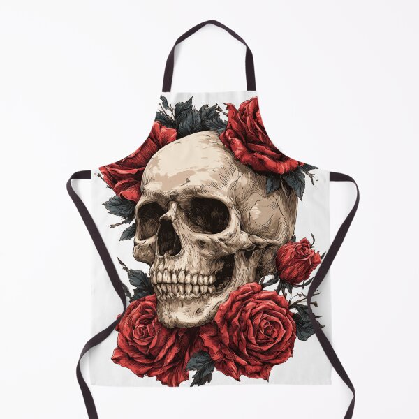 Item preview, Gothic Rose Skull Artwork Tattoo Style Graphic designed and sold by TrendyGalaxy.