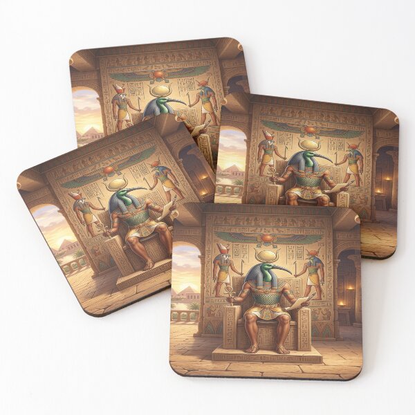 Item preview, Thoth seated in a sunlit Egyptian temple designed and sold by Solomon-Ent-144.