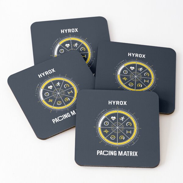 Item preview, Hyrox Pacing Matrix - Functional Fitness Race Strategy Art designed and sold by SplashTastic.