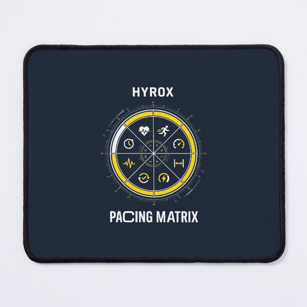 Item preview, Hyrox Pacing Matrix - Functional Fitness Race Strategy Art designed and sold by SplashTastic.