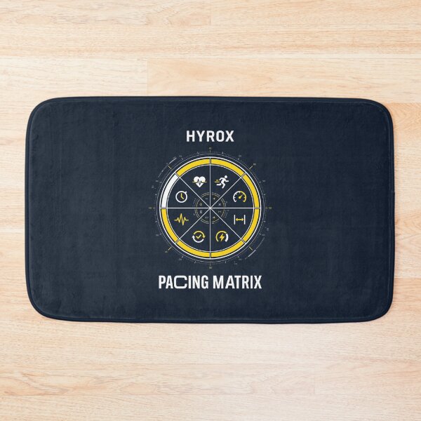 Item preview, Hyrox Pacing Matrix - Functional Fitness Race Strategy Art designed and sold by SplashTastic.