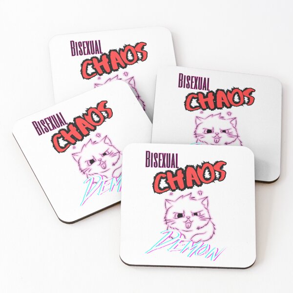 Item preview, Bisexual Chaos Demon Cat designed and sold by Kit Barrie Creations.
