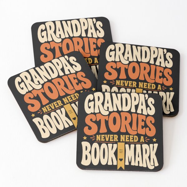 Item preview, Grandpa's Stories Never Need A Bookmark designed and sold by PrintivoraHub.