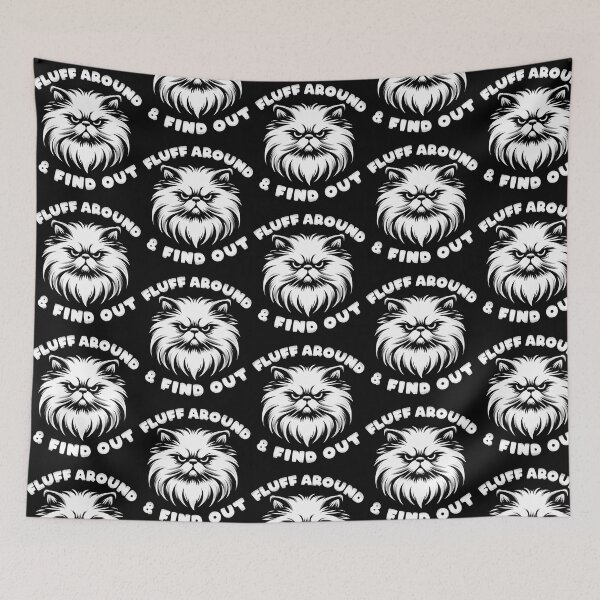 Item preview, Cat Kitten Fluff Around And Find Out Funny Graphic Tee-Shirt designed and sold by carneslauralee.