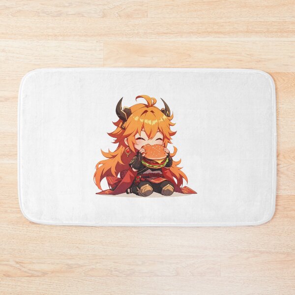Item preview, Thoma Genshin Impact Chibi Burger Warm Kawaii Smile designed and sold by Dashsopaner.