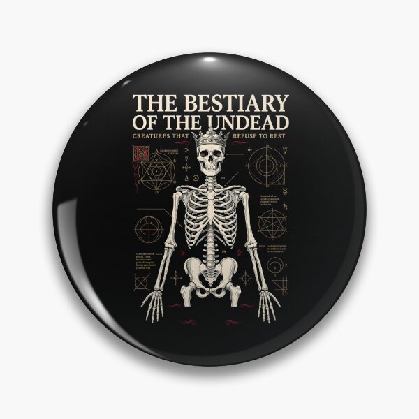 Item preview, The Bestiary Of The Undead - Dark Academia Skeleton Art designed and sold by SplashTastic.