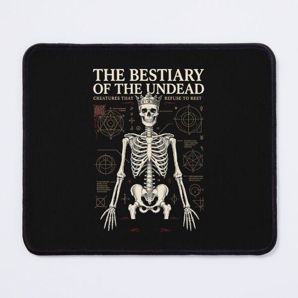 Item preview, The Bestiary Of The Undead - Dark Academia Skeleton Art designed and sold by SplashTastic.