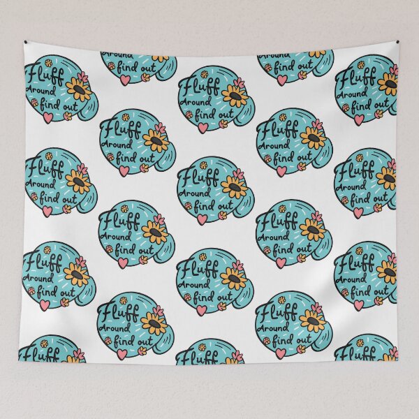 Item preview, Fluff Around And Find Out Girly Bumper Sticker designed and sold by carneslauralee.