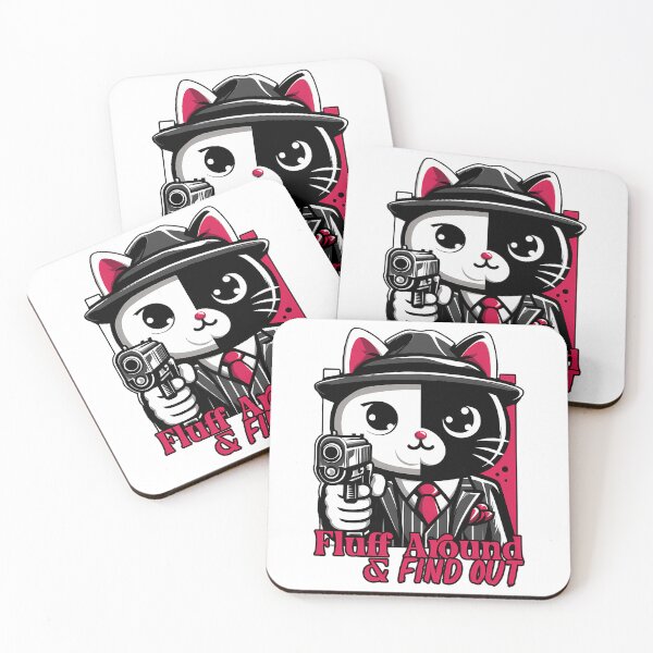 Item preview, Fluff Around And Find Out Mafia Cat Funny designed and sold by carneslauralee.