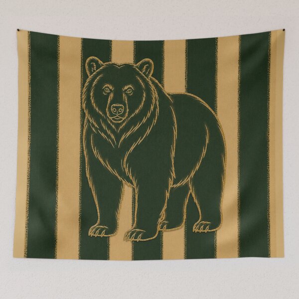 Item preview, Vintage Black Bear Wall Art | Rustic Woodland Animal Illustration designed and sold by TheSlowShore.