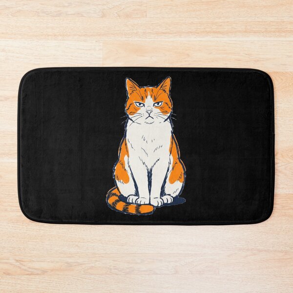 Item preview, Funny Grumpy Ginger Cat Hand Drawn Grumpy Orange Tabby Kitten designed and sold by seven things shop.