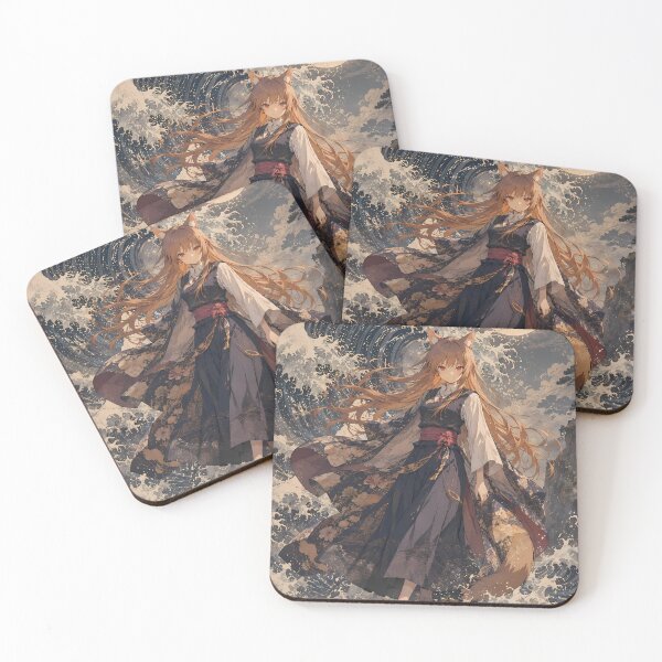 Item preview, Holo Spice and Wolf Great Wave Moonlight designed and sold by Dashsopaner.