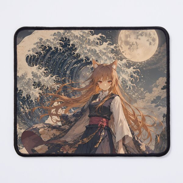 Item preview, Holo Spice and Wolf Great Wave Moonlight designed and sold by Dashsopaner.