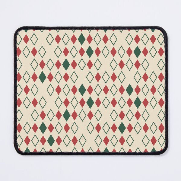 Item preview, Classic Christmas Harlequin in Red Green and Cream designed and sold by NATHA PALETTE.