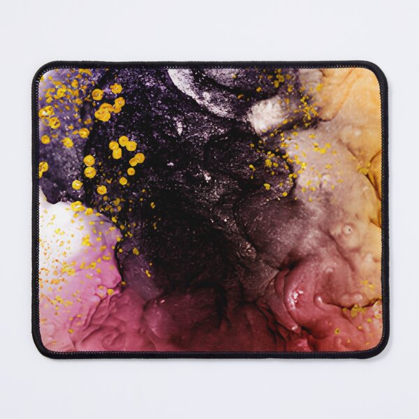 Item preview, Black Pink and Gold Glitter Alcohol Ink Abstract Marble Wall Artalcoholink designed and sold by LuxocaDesigns24.