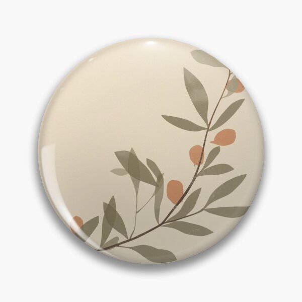 Item preview, Minimalist Olive Branch Illustration Muted Sage Green and Terracotta designed and sold by Zaramodo.