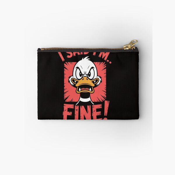 Item preview, I Said I’m Fine Funny Yelling Duck Meme Design designed and sold by RajDeals.