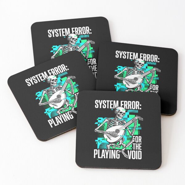 Item preview, System Error For The Playing Void - Cyberpunk Skeleton Art designed and sold by SplashTastic.