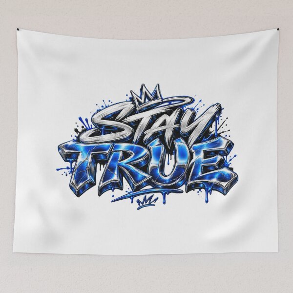 Item preview, Stay True – Chrome Graffiti Streetwear designed and sold by Kevin Shearer.