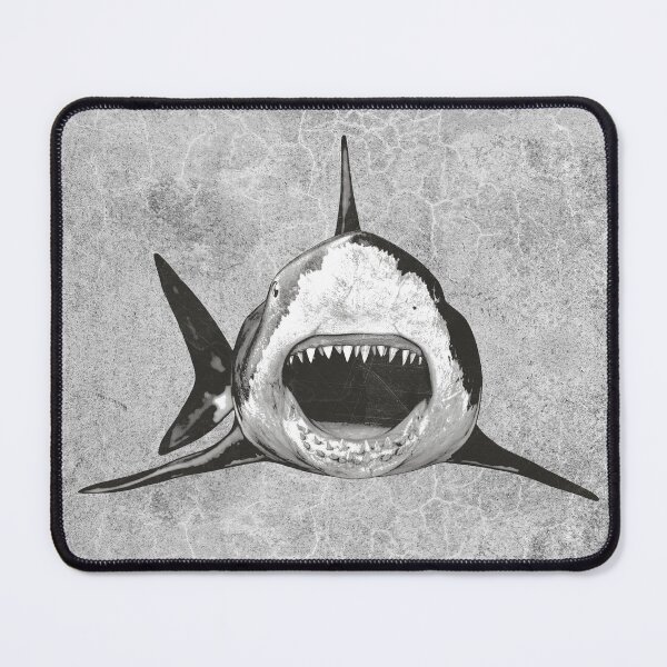 Item preview, Grey Great White Shark Open Jaws Frontal Attack designed and sold by Ghoul Enterprises.