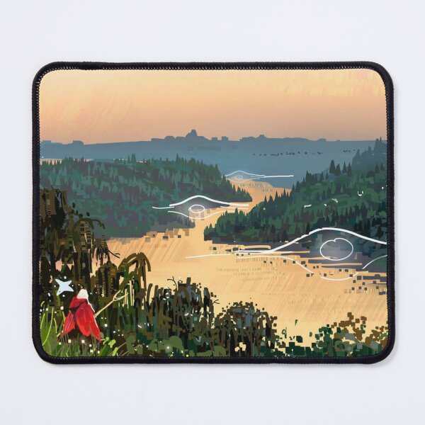 Item preview, Traveler in Cape Red Facing the Golden Valley designed and sold by TeriGertrudis.