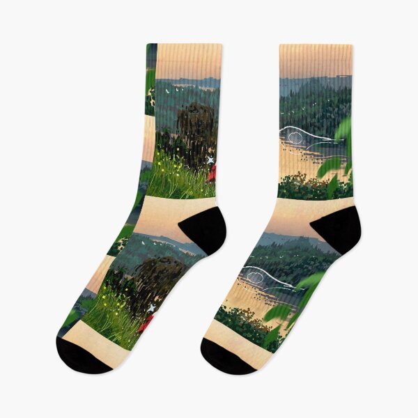 Item preview, Traveler in Cape Red Facing the Golden Valley designed and sold by TeriGertrudis.