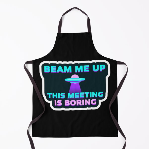 Item preview, Beam Me Up — Funny UFO Sticker Saying "This Meeting Is Boring" for Office and Remote Work designed and sold by KanDa-Shop.