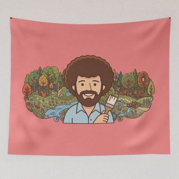 Item preview, Bob Ross Nature Painting Forest Wildlife Art designed and sold by Karamram Studio.