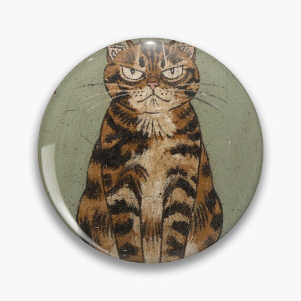 Item preview, Tortoiseshell Cat With Resting Grump Face Folk Art designed and sold by PictorialWhimsy.
