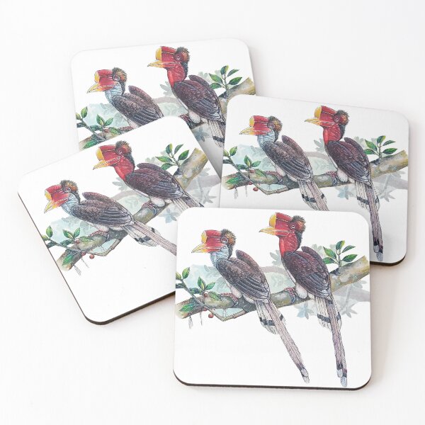 Item preview, Couple of Helmeted Hornbill designed and sold by tanavi01.
