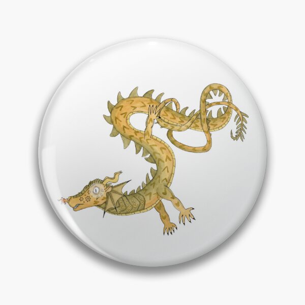 Artikelvorschau, goldener Drache entworfen und verkauft von Ali Imagines.