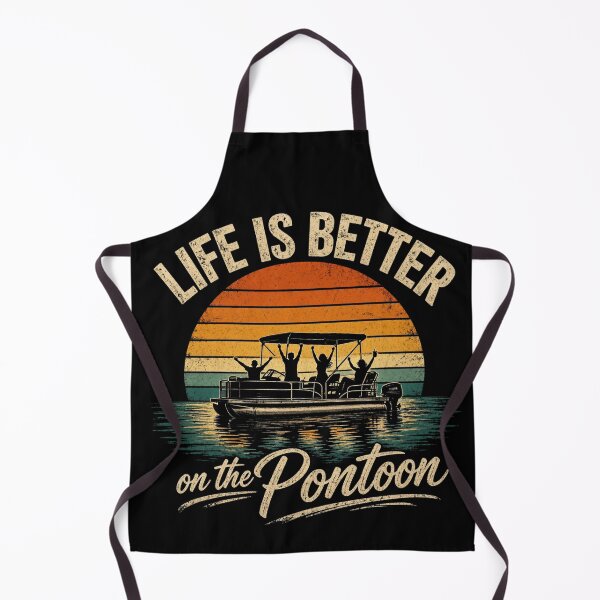 Item preview, Life Is Better On The Pontoon Boat Funny Boating Lake Vintage retro designed and sold by CF_VintageDesign.