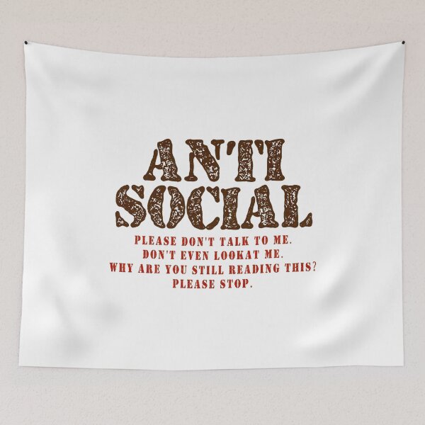 Item preview, Anti Social Please Stop Reading Funny Introvert designed and sold by ettPesha92.
