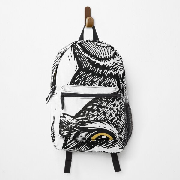 Item preview, Vintage Woodcut Owl Portrait - Detailed Black and White Bird Illustration designed and sold by seven things shop.
