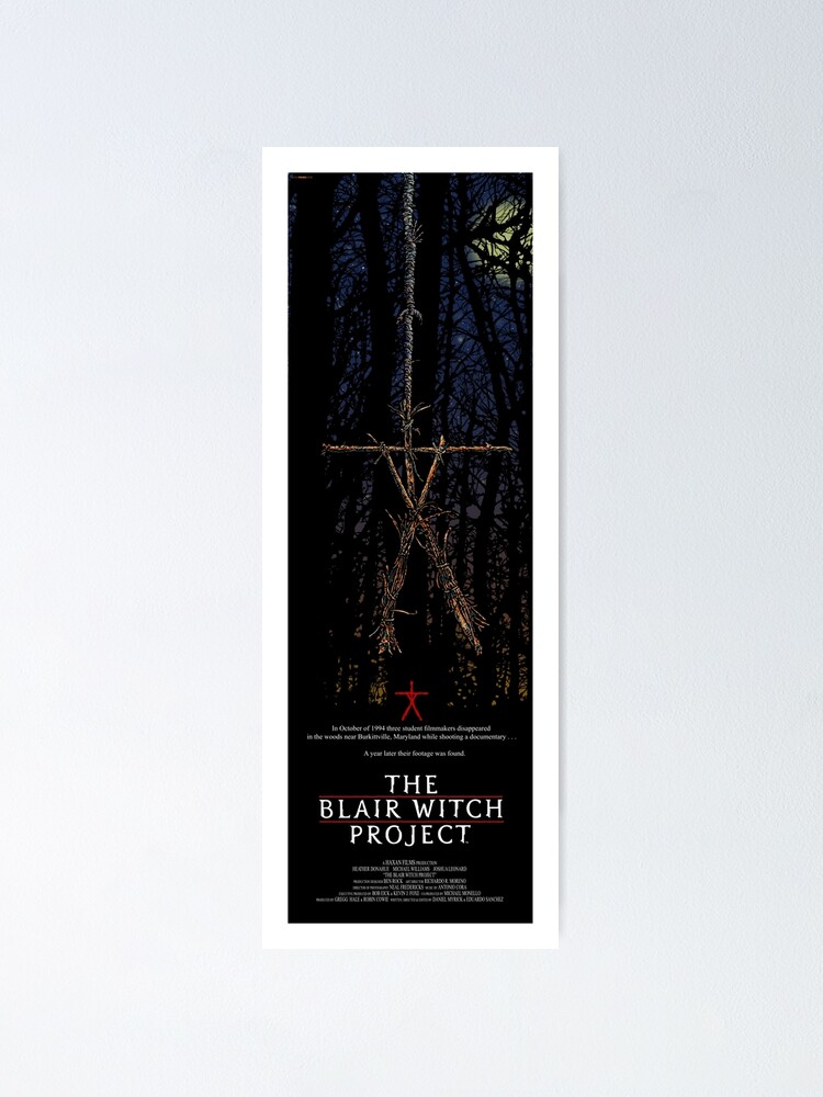 Classic Horror Movie Posters Reimagined The Blair Witch Project 1999 Poster By Woofang Redbubble