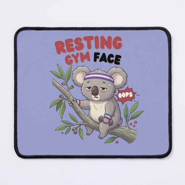 Item preview, Resting Gym Face Gym Humor Fitness Quote designed and sold by WallMuseStudio .