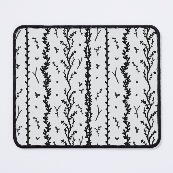 Item preview, Black plants minimalistic pattern designed and sold by feannaart.
