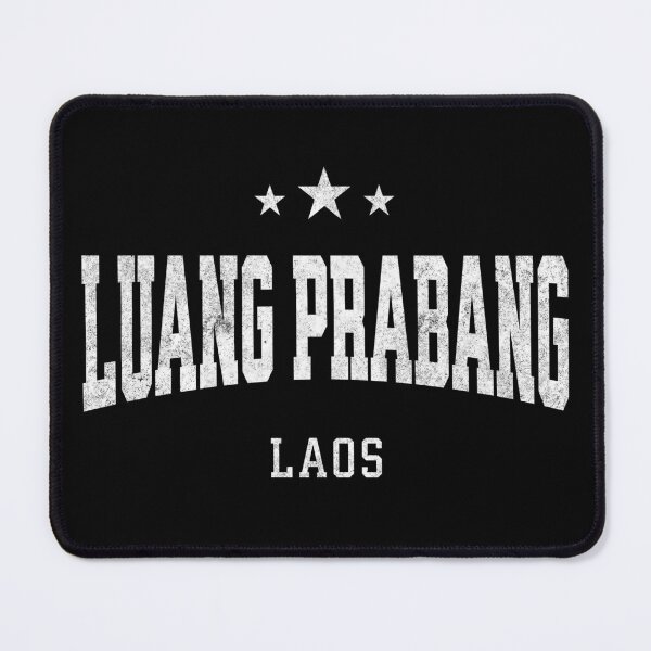 Item preview, Luang Prabang Laos Vintage Distressed Varsity Travel College Style Design designed and sold by NiceTeeClub.