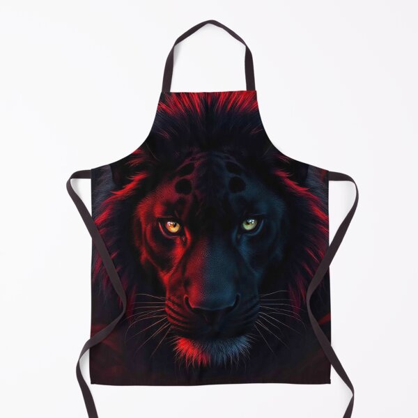 Item preview, Dark Mystical Black Panther with Glowing Eyes – Intense Red Aura Fantasy Portrait designed and sold by MFMart.