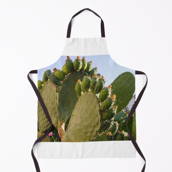 Item preview, Prickly Pear Cactus with Fruit and Pads In Sunny Urban Garden Landscape designed and sold by Nmallia.