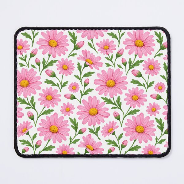 Item preview, Pink Daisy Floral Botanical Pattern designed and sold by SeJaa.