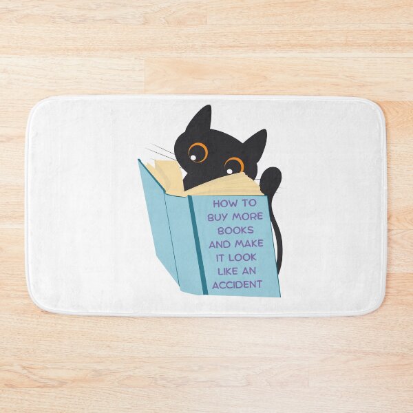 Item preview, How To Buy More Books Kitty designed and sold by Kit Barrie Creations.