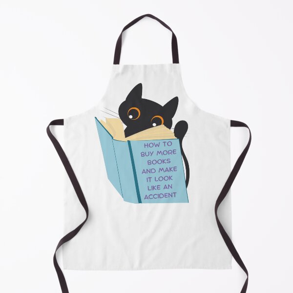 Item preview, How To Buy More Books Kitty designed and sold by Kit Barrie Creations.