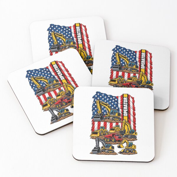 Item preview, Operator Heavy Equipment American Flag designed and sold by mobsture.